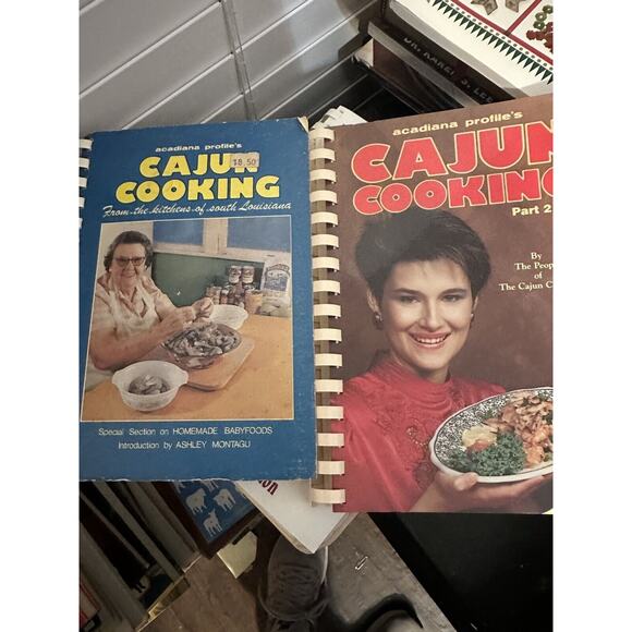 Acadiana Profile's Cajun Cooking Part 1 & 2 by Trent Angers (Spiral) - Picture 1 of 6